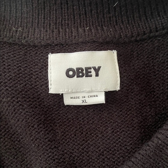 Obey iris sweater cardigan extra large - Picture 4 of 7